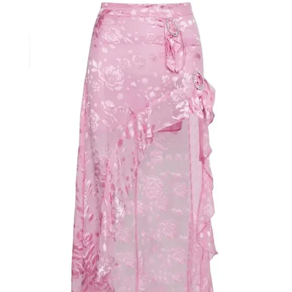 2 PIECE FOR LOVE & LEMONS Cosmo Crop Top & Cosmo Asymmetrical Skirt set